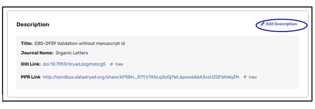 Dataset peer review status